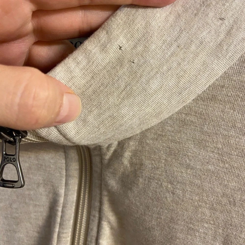 Polo Ralph Lauren Beige Quarter-Zip Pullover XXL